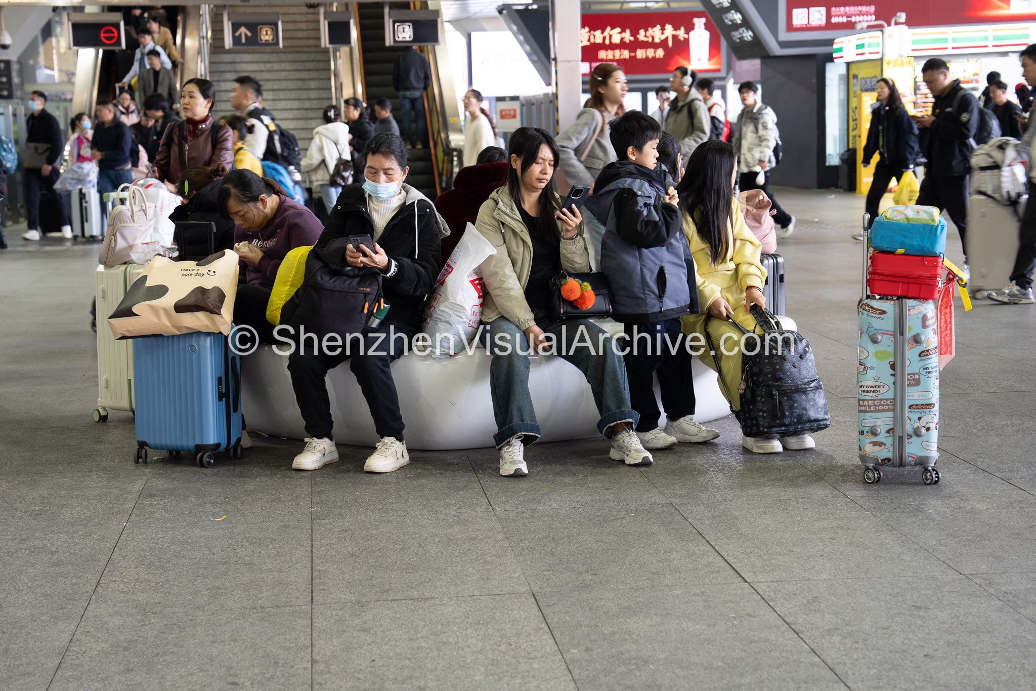 Intermodal Transit: Passengers at the Threshold of Shenzhen North (SVA-26-0037)