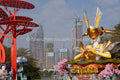 OCT Harbour Installation with Hongshuwan Skyline Construction in Background (SVA-26-0044)