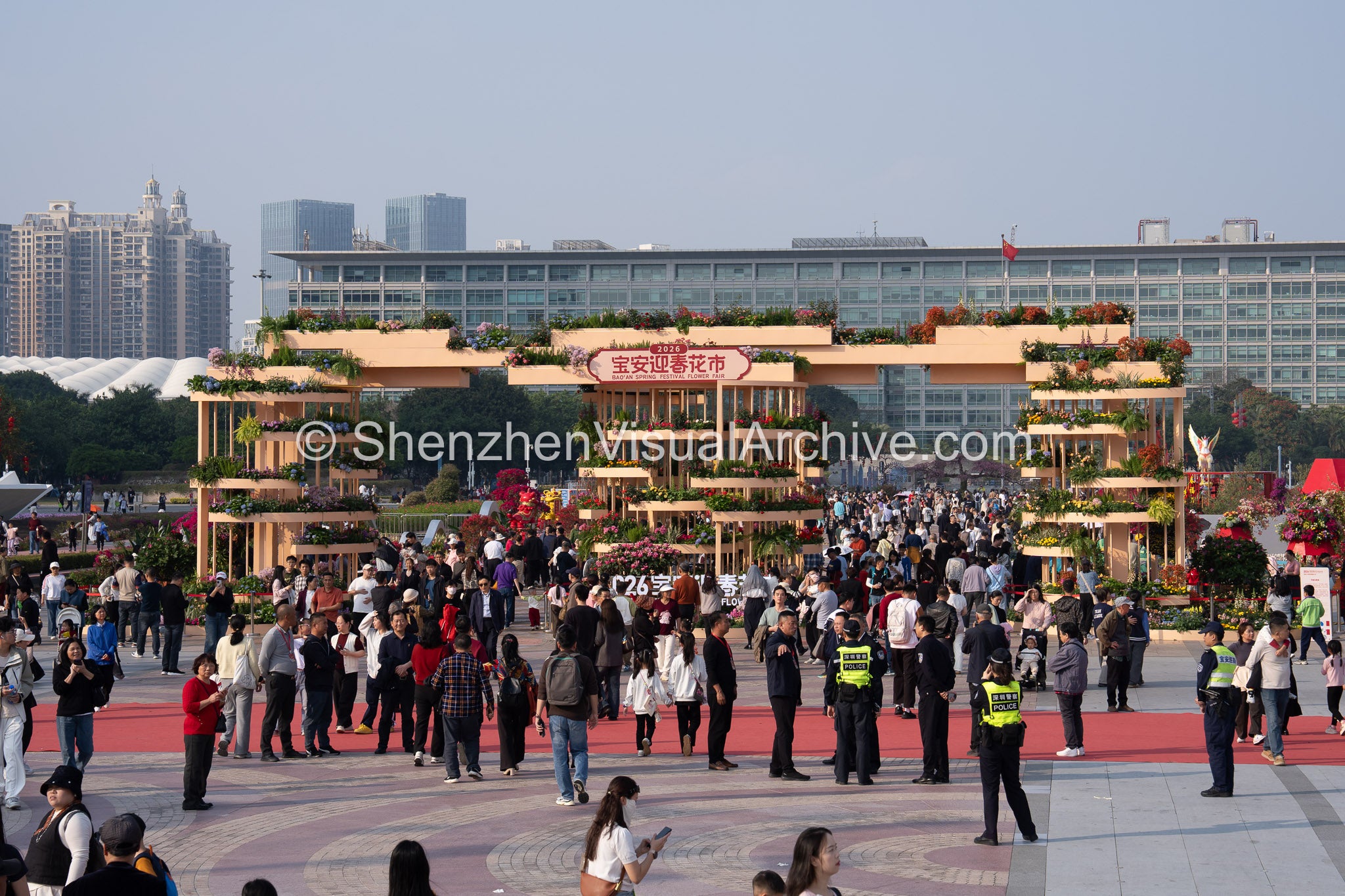 Grand Entrance: Wide View of the 2026 Bao'an Spring Festival Flower Fair (SVA-26-0065)