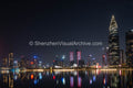 Shenzhen Panoramic Nightscape: China Resources Tower and Houhai Bay (SVA-26-0097)