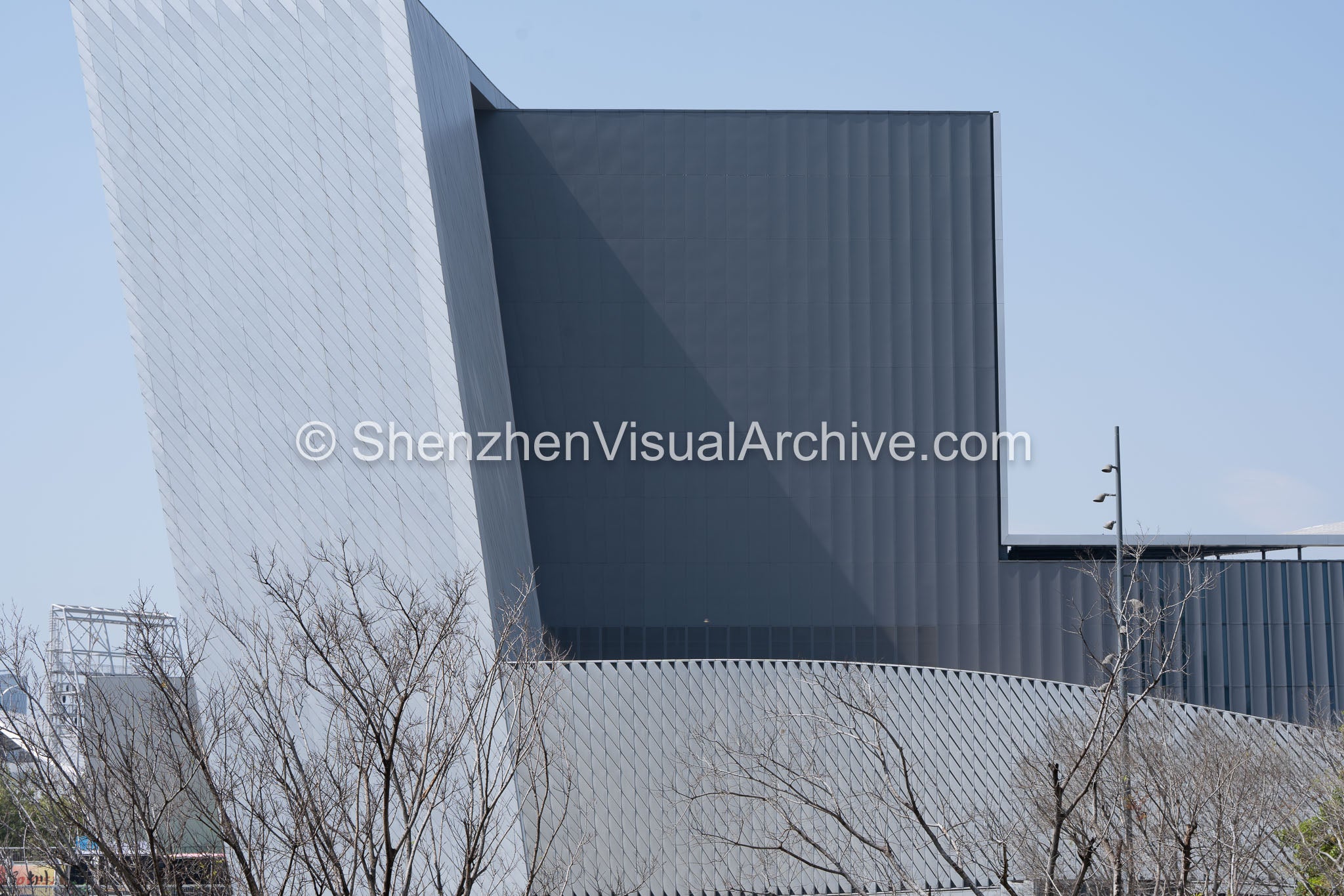Architectural Geometry: Close-Up Crown View of the Bay Opera of Shenzhen (SVA-26-0112)