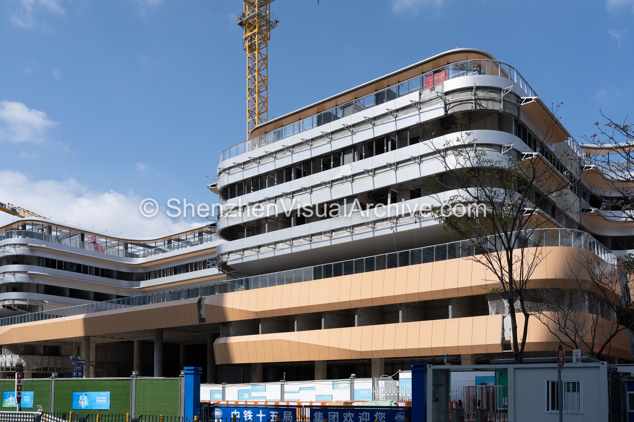 Facade Integration: Ochre and Silver Cladding on the SUSTech Affiliated Hospital (SVA-26-0138)