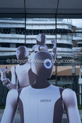 Graphic Isolation: Focused View of UBTECH Walker Humanoid Decal and Reflections (SVA-26-0147)