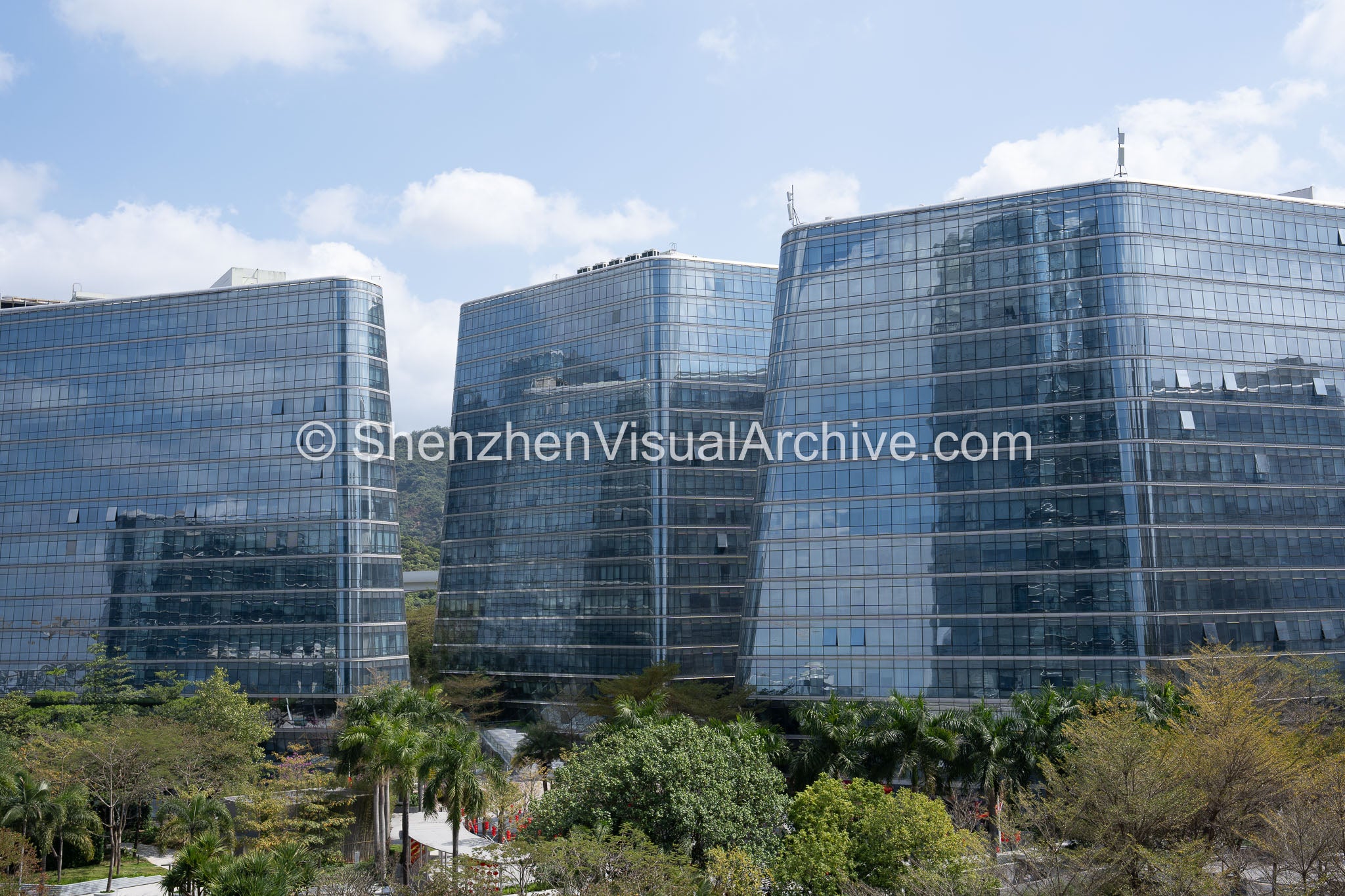 Eco-Industrial Integration: Full View of Nanshan iPark Towers and Landscaping (SVA-26-0153)