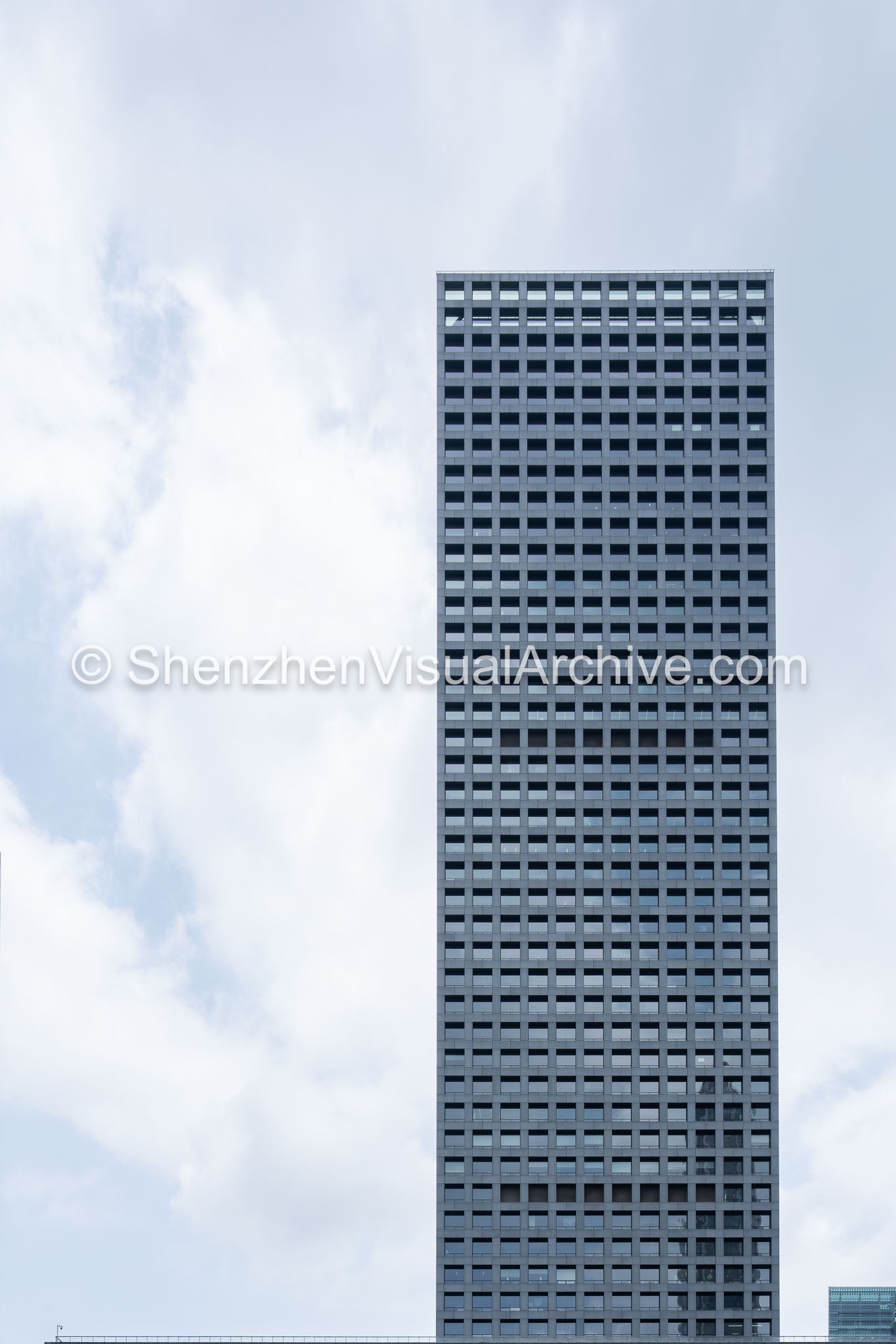 Minimalist Skyscraper: Upper Tower Facade and Crown of Shenzhen Stock Exchange (SVA-26-0185)